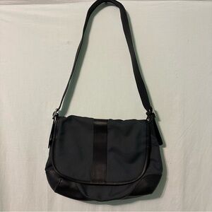L. L. Bean Messenger Bag Gray with Black Trim Preowned